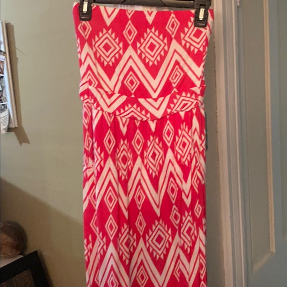 Aztec print maxi dress